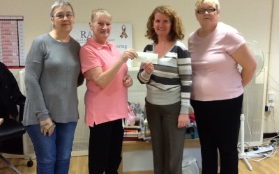 Harold Hill Knitting ladies raise an amazing £2300 for RAGS 