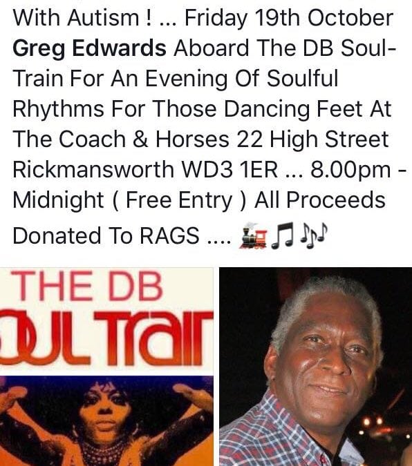 Greg Edwards Aboard the DB Soul Train Charity Event for RAGS For Children with Autism